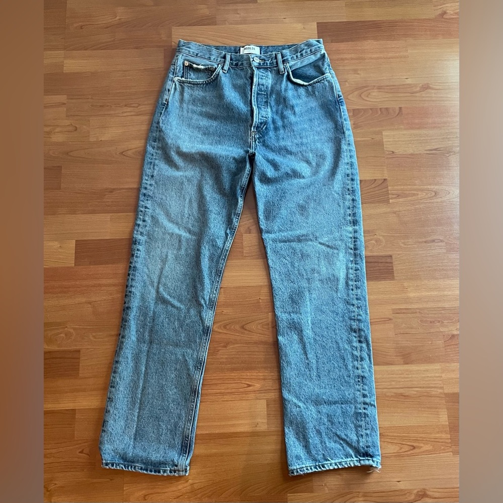 Agolde 90'S PINCH WAIST HIGH RISE STRAIGHT JEAN IN NAVIGATE